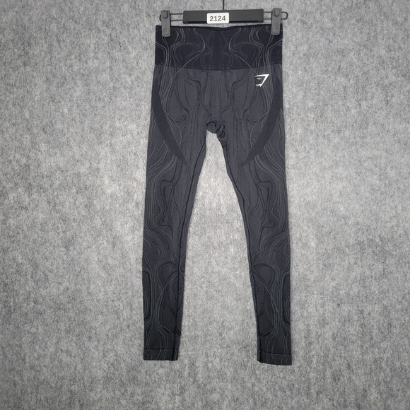 Gymshark Pants - Gymshark Adapt Camo‎ Seamless Leggings Womens Small Gray Black Shaded High Waist